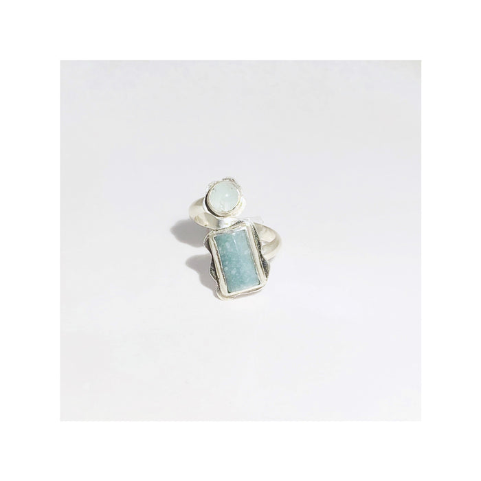 JADE & CHALCEDONY RING