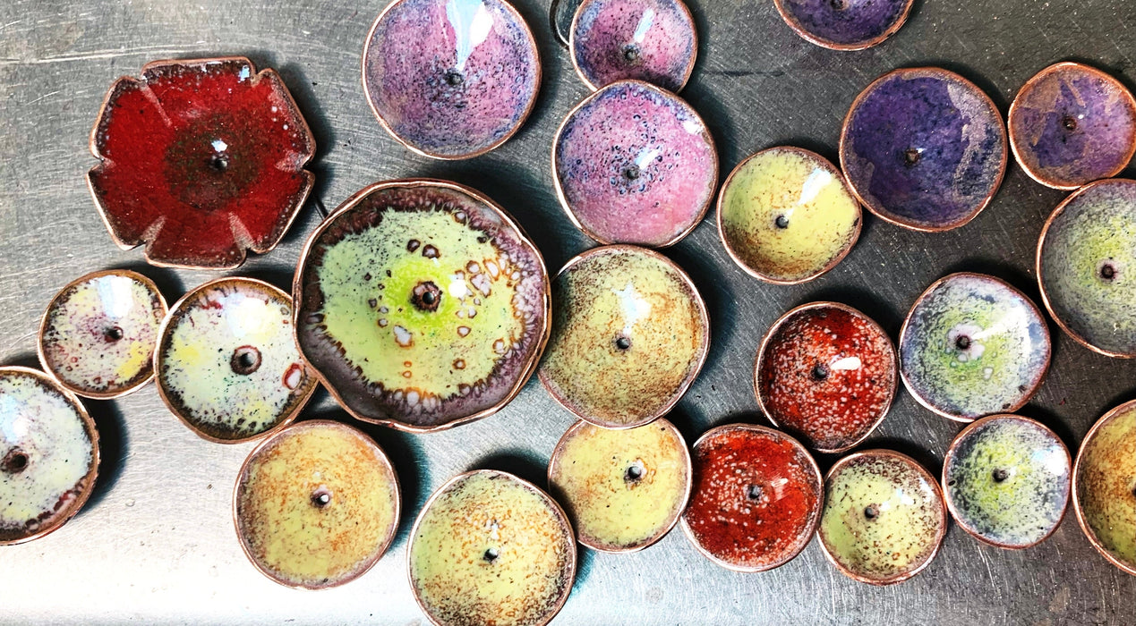 Studio Sessions - Intermediate Project Class - Enamel Earrings